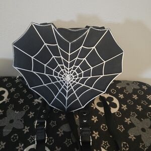 MAD ENGINE Black Spider Web Backpack